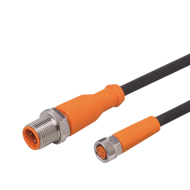 Produktfoto 1 von EVC224: Verbindungskabel; Betriebsspannung < 50 V AC; 5 m; PUR; IP 65; IP 67; IP