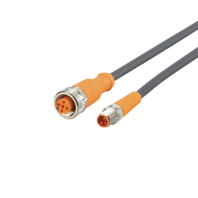 Produktfoto 1 von EVC255: Verbindungskabel; Betriebsspannung < 50 V AC; 0,3 m; PUR; IP 65; IP 67;
