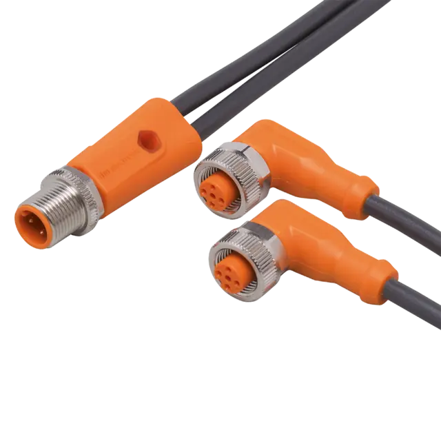 Produktfoto 1 von EVC435: Y-Verbindungskabel; Betriebsspannung < 60 V AC; 2; 2 m; PUR; IP 65; IP 6