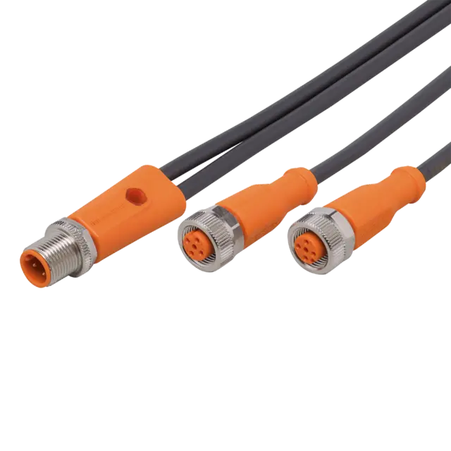 Produktfoto 1 von EVCA04: Y-Verbindungskabel; 2; 0,3 m; PUR; IP 65; IP 67; IP 68; IP 69K; Silikonf