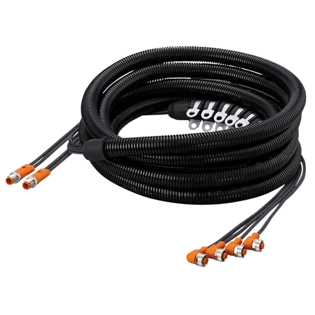 Produktfoto 1 von EVC506: Multikabel; Betriebsspannung < 250 V AC; 5 m; PUR; IP 67; IP 68; IP 69K;