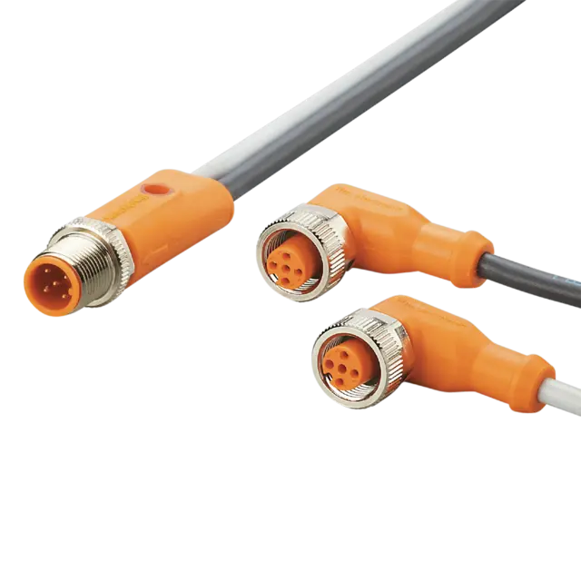 Produktfoto 1 von EVC503: Y-Verbindungskabel; 2; 0,25 m; PUR; IP 65; IP 67; IP 68; IP 69K; Silikon