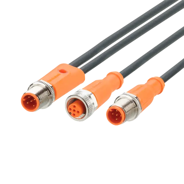 Produktfoto 1 von EVC801: Y-Verbindungskabel; 2 m; PUR; IP 65; IP 67; IP 68; IP 69K; Silikonfrei j