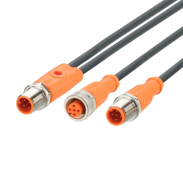 Produktfoto 1 von EVC843: Y-Verbindungskabel; 2 m; PUR; IP 65; IP 67; IP 68; IP 69K; Silikonfrei j