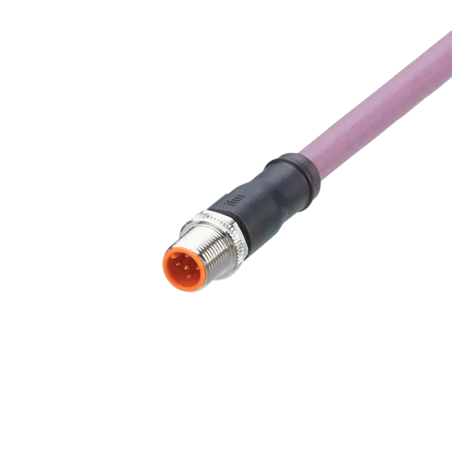 Produktfoto 1 von EVC943: Anschlusskabel mit Stecker; Betriebsspannung < 30 V AC; 2 m; PUR; IP 67;