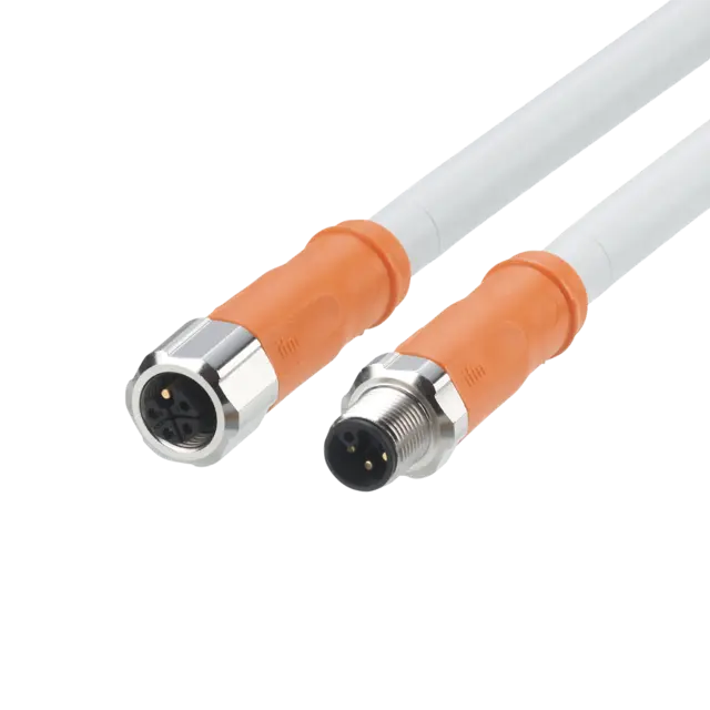 Produktfoto 1 von EVCA25: Verbindungskabel; Powerkabel, L-codiert; 0,25 m; PUR; IP 65; IP 67; IP 6