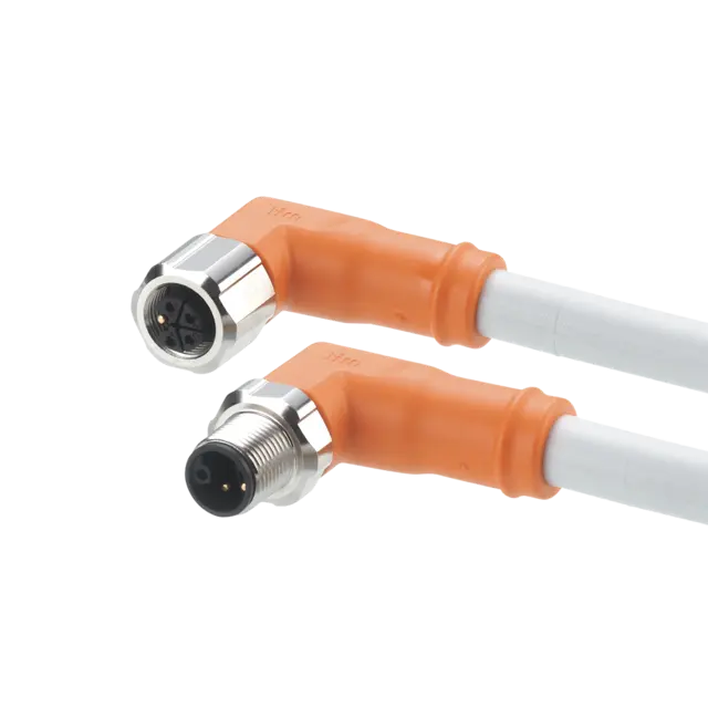Produktfoto 1 von EVCA41: Verbindungskabel; Powerkabel, L-codiert; 1 m; PUR; IP 65; IP 67; IP 69K;