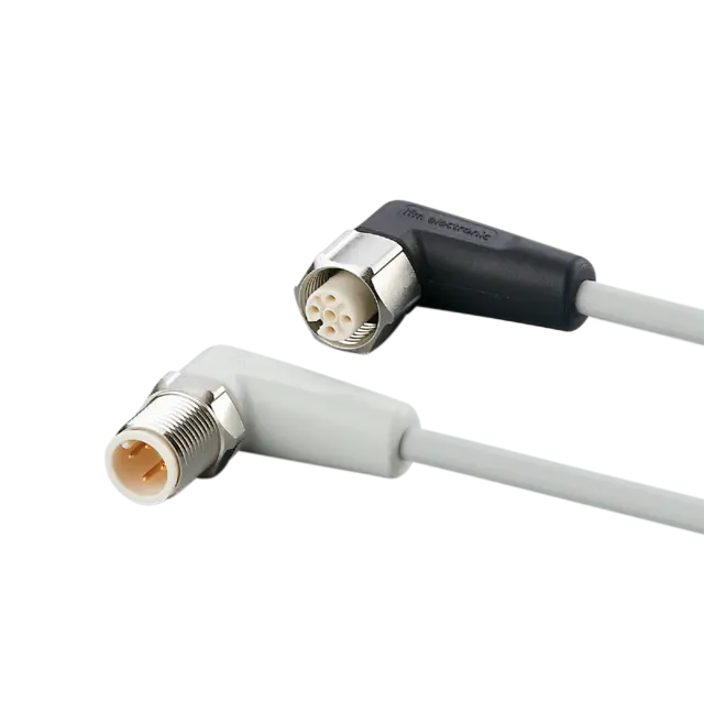 Produktfoto 1 von EVF083: Verbindungskabel; PNP; 0,3 m; MPPE; IP 65; IP 67; IP 68; IP 69K; Silikon