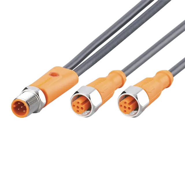 EVM062: Y-Verbindungskabel; Betriebsspannung < 60 V AC; 2; 0,2 m; PUR; IP 65; IP