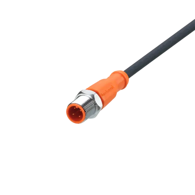 Produktfoto 1 von EVM085: Anschlusskabel mit Stecker; Betriebsspannung < 250 V AC; 2 m; PUR; IP 65