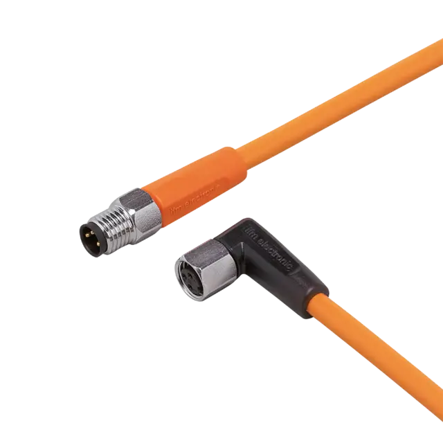 Produktfoto 1 von EVT155: Verbindungskabel; PNP; 0,6 m; PVC; IP 65; IP 67; IP 68; IP 69K; Silikonf