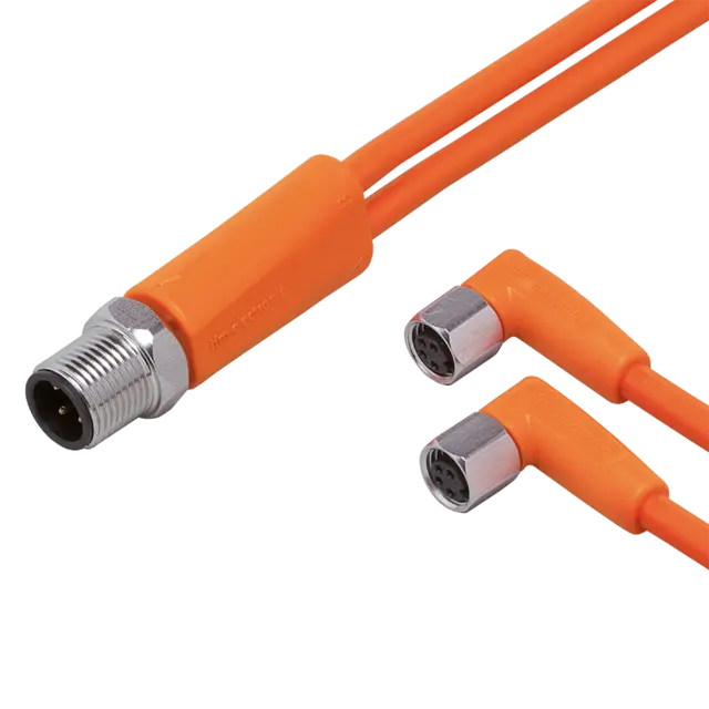 Produktfoto 1 von EVT341: Y-Verbindungskabel; Betriebsspannung < 50 V AC; 2; 0,6 m; PVC; IP 65; IP