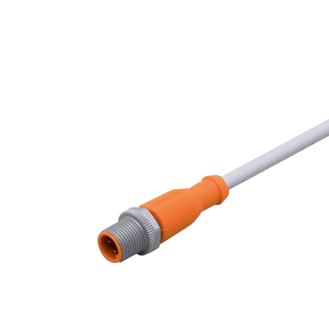 Produktfoto 1 von EVW020: Anschlusskabel mit Stecker; Betriebsspannung < 60 V AC; 2 m; PUR; IP 65;