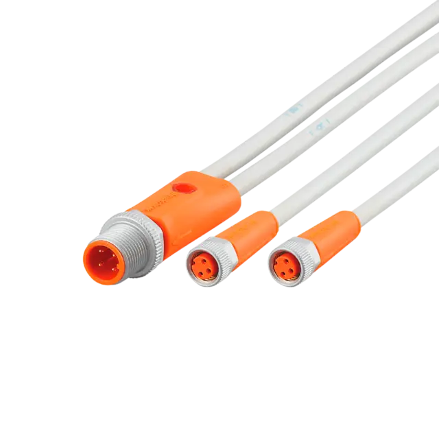 Produktfoto 1 von EVW108: Y-Verbindungskabel; Betriebsspannung < 50 V AC; 2; 0,3 m; PUR; IP 65; IP