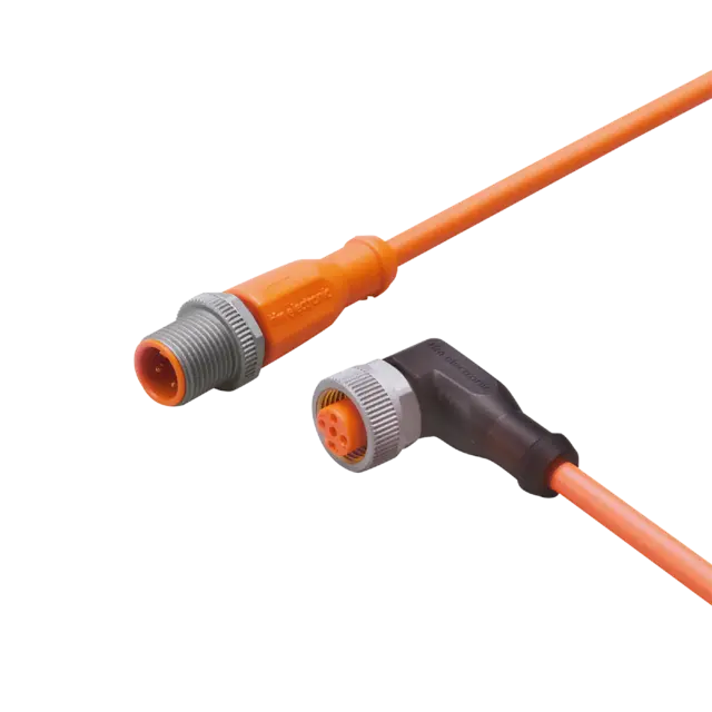 Produktfoto 1 von EVW121: Verbindungskabel; PNP; 5 m; PUR; IP 65; IP 67; IP 68; IP 69K; Silikonfre