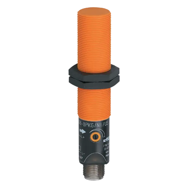 Produktfoto 1 von KG5057: Kapazitiver Sensor; M18 x 1 / L = 93,8 mm; Schaltabstand 8 mm nicht bünd
