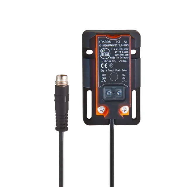 Produktfoto 1 von KQ6008: Kapazitiver Sensor; 57 x 36 x 14 mm; Schaltabstand 12 mm nicht bündig ei