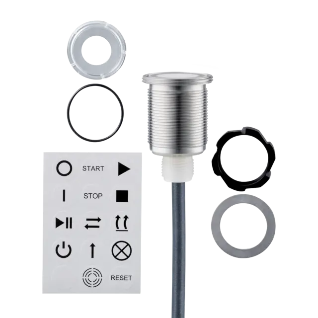 Produktfoto 1 von KTE302: Kapazitiver Handsensor; M22 x 1 / L = 39,6 mm; Schließer / Öffner;  (par