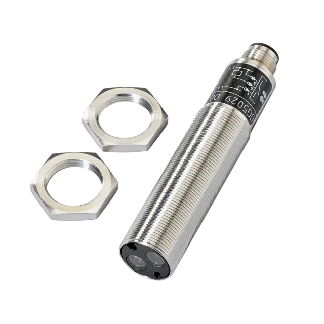 Produktfoto 1 von OG5029: Reflexlichttaster; Infrarotlicht; Hellschaltung; PNP; 100 mm; IP 65; M12