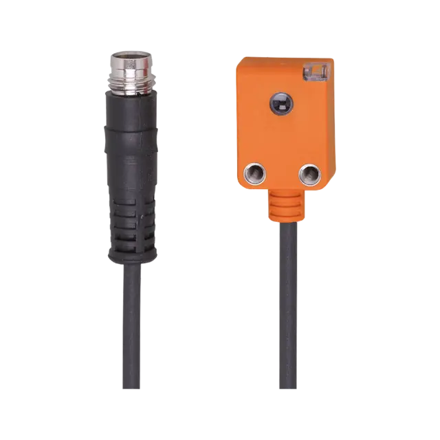 Produktfoto 1 von O7S200: Einweglichtschranke; Rotlicht; 1,5 m; IP 65; 0,2 m PUR-Kabel; M8 Steckve