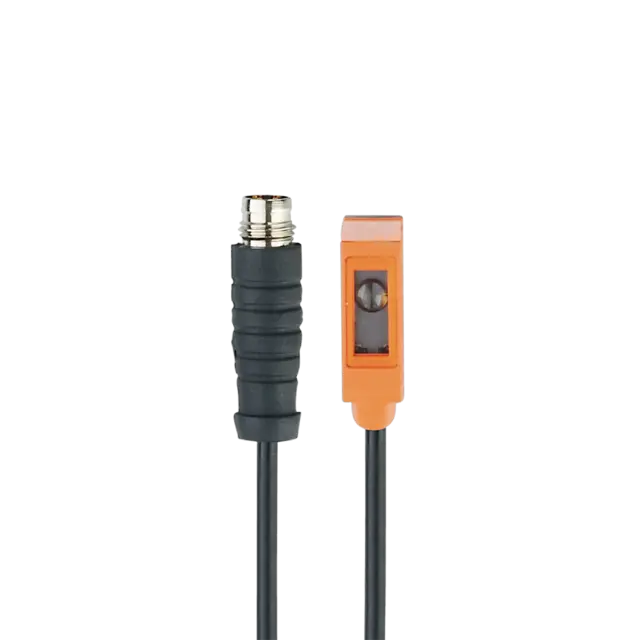 Produktfoto 1 von O8S202: Einweglichtschranke; Rotlicht; 3 m; IP 65; IP 67; 0,3 m PVC-Kabel; M8 St
