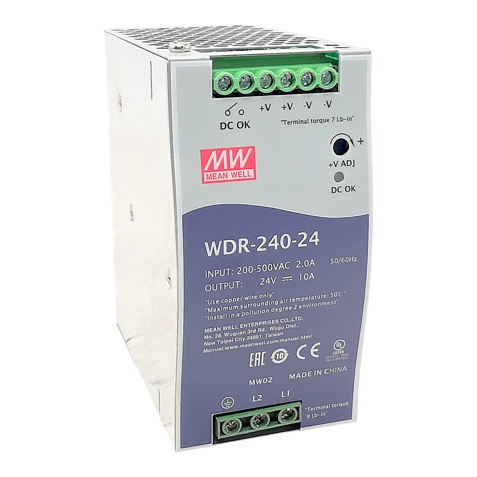 Produktfoto 1 von MEAN WELL WDR-240-24