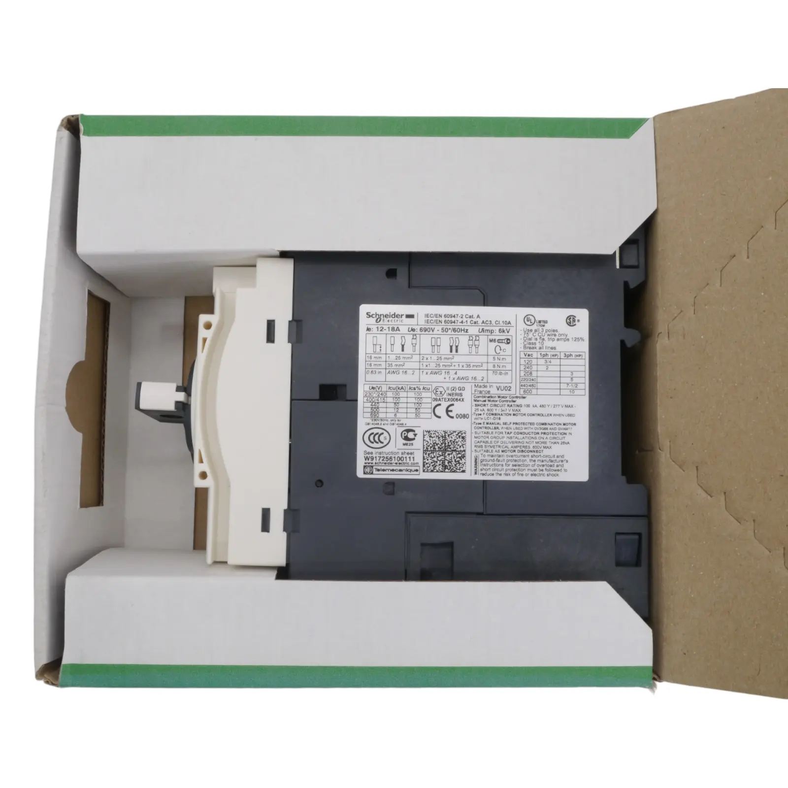 Produktfoto 1 von SCHNEIDER ELECTRIC GV3P18