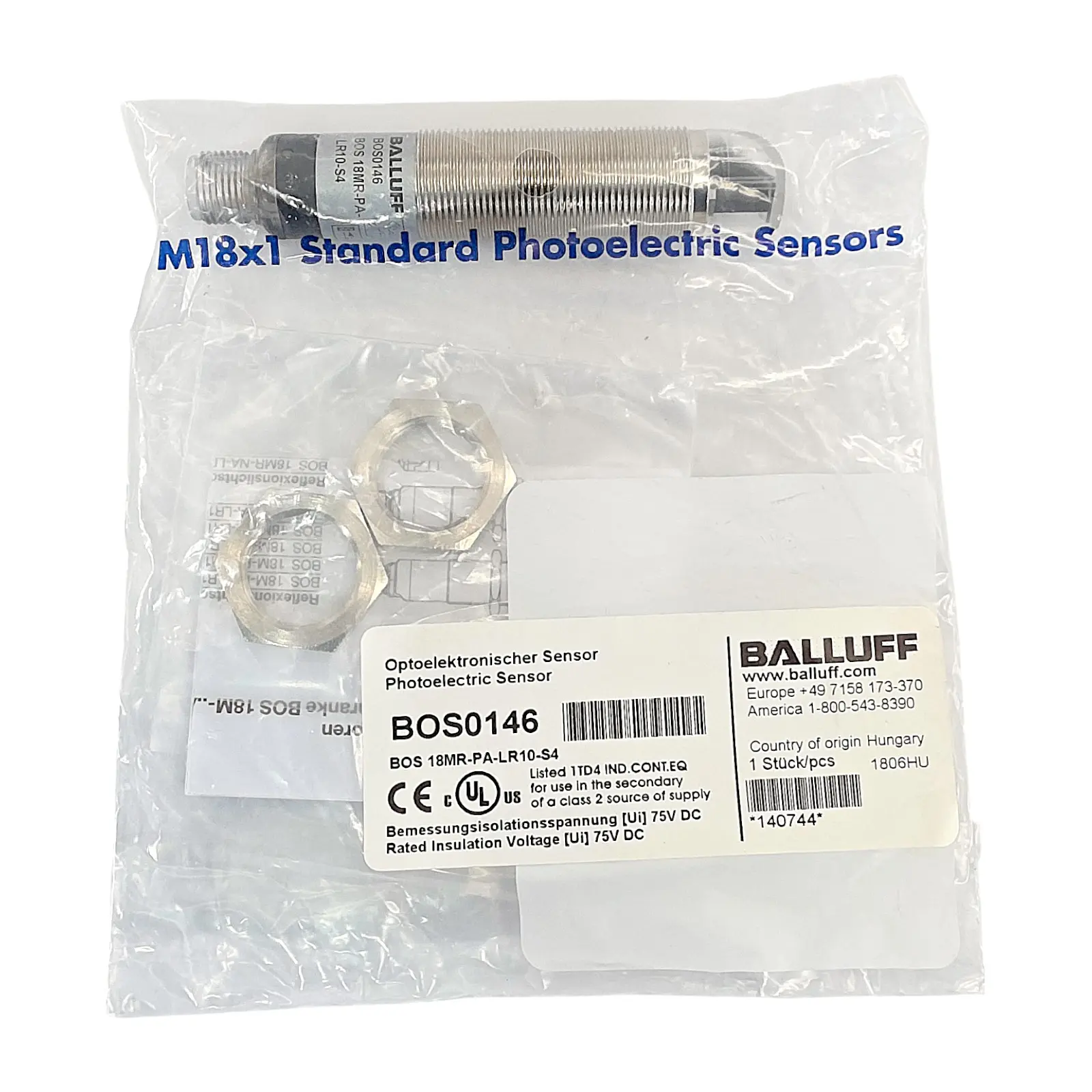 Produktfoto 1 von BALLUFF BOS 18MR-PA-LR10-S4