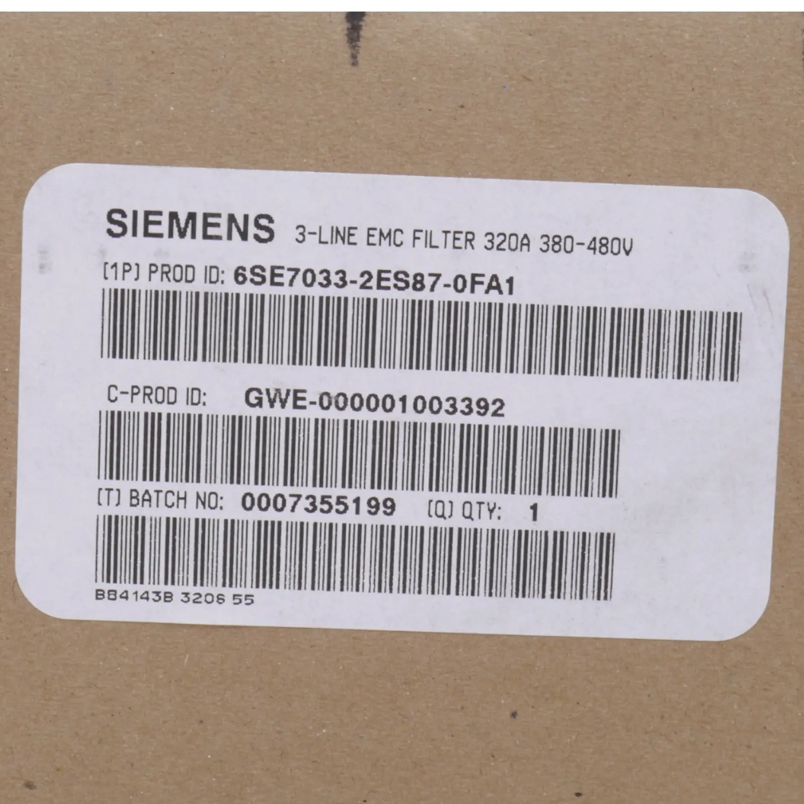 Produktfoto 1 von SIEMENS 6SE7033-2ES87-0FA1