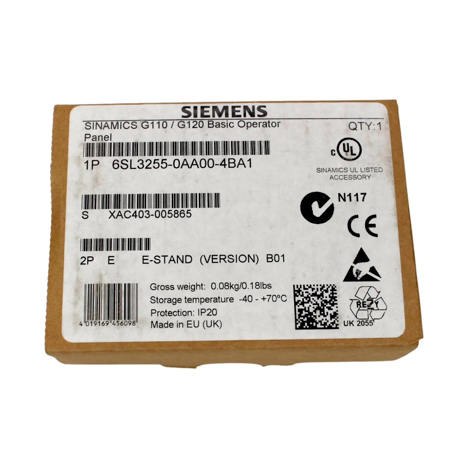 Produktfoto 1 von SIEMENS 6SL3255-0AA00-4BA1