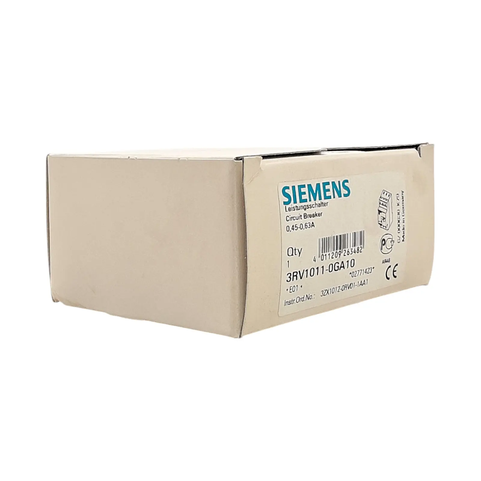 Produktfoto 1 von SIEMENS 3RV1011-0GA10