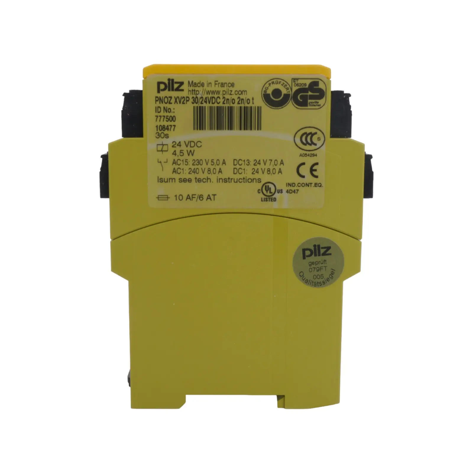 Produktfoto 1 von PILZ PNOZ-XV2P-30/24VDC-2N/O-2N/O-T