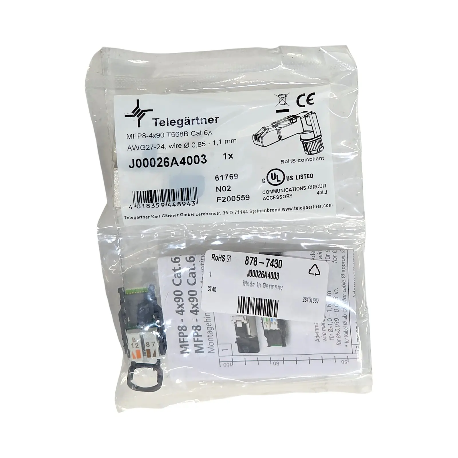 Produktfoto 1 von TELEGÄRTNER J00026A4003