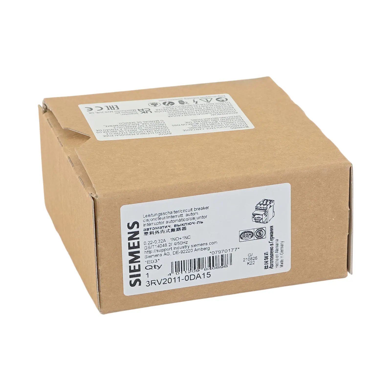 Produktfoto 1 von SIEMENS 3RV2011-0DA15