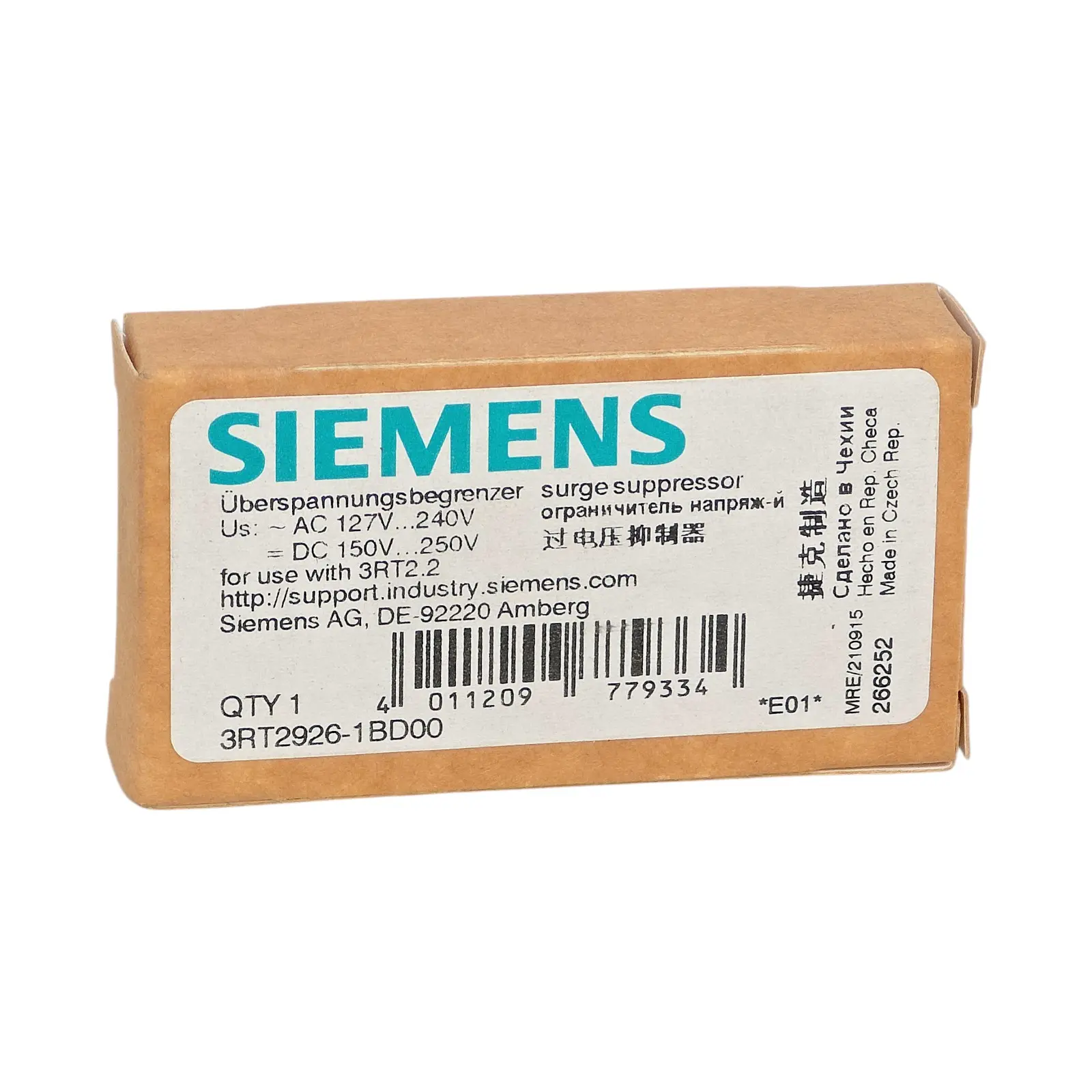 Produktfoto 1 von SIEMENS 3RT2926-1BD00