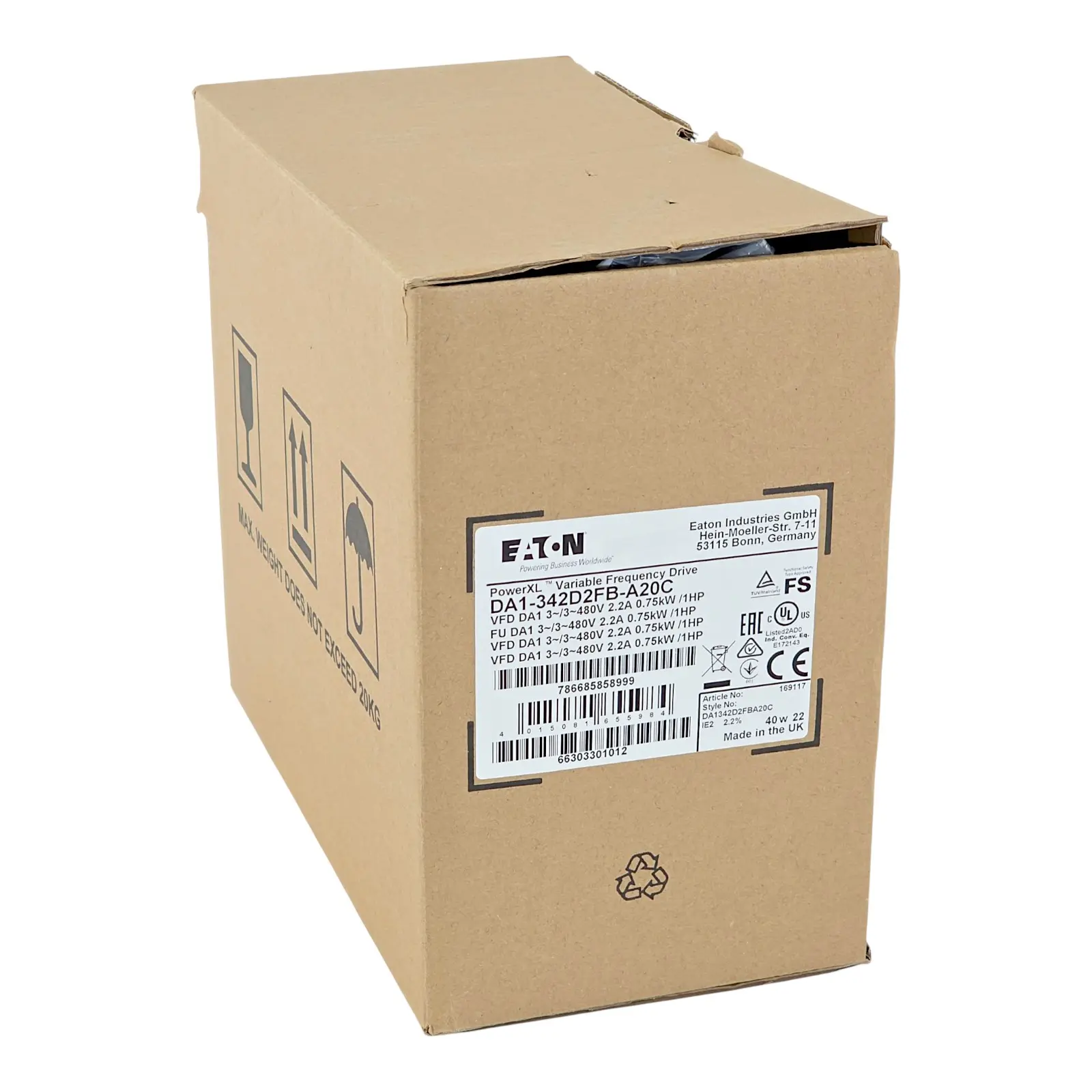 Produktfoto 1 von EATON DA1-342D2FB-A20C