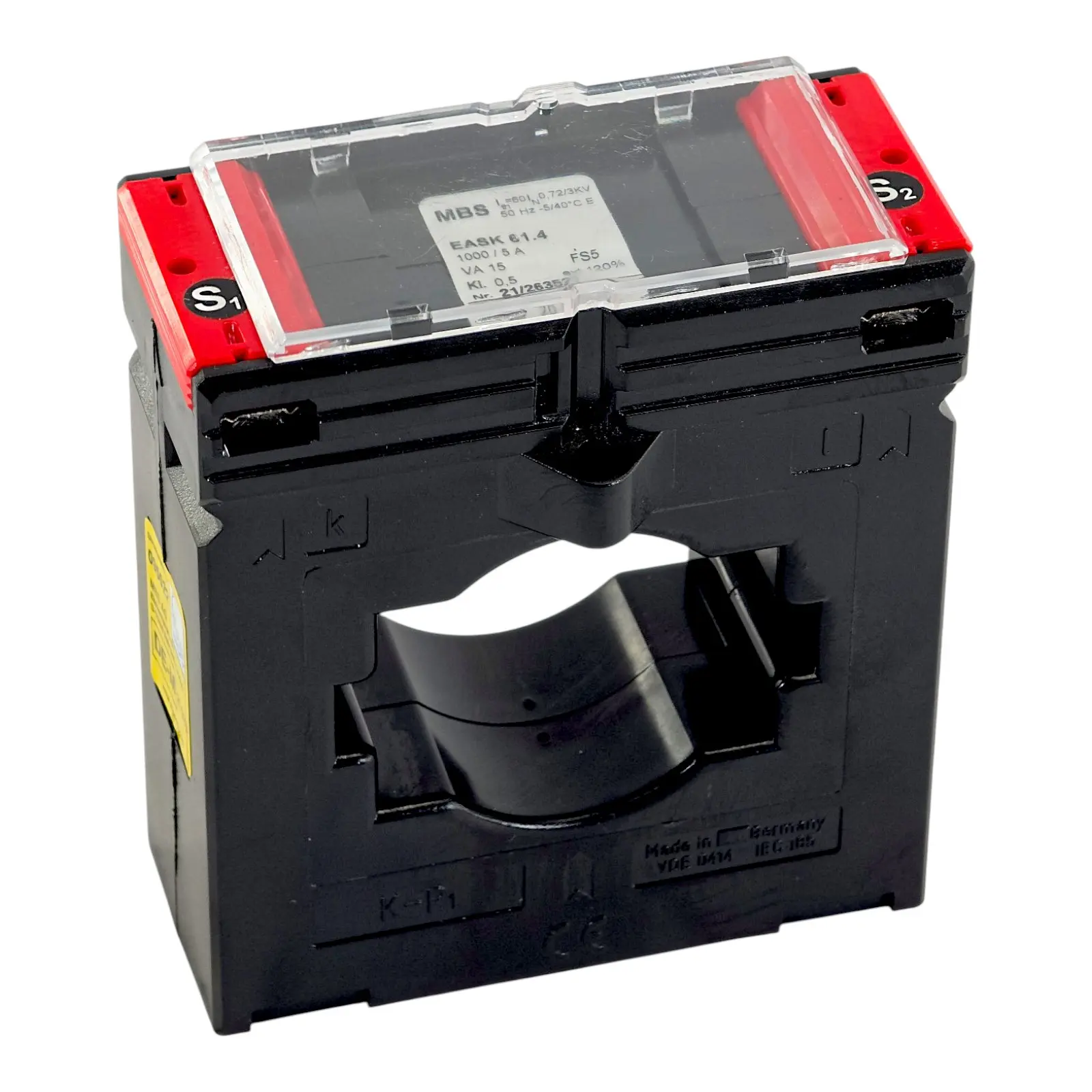 Produktfoto 1 von MBS EASK 61.4 1000/5 A 15 VA KL.0,5 FS 5