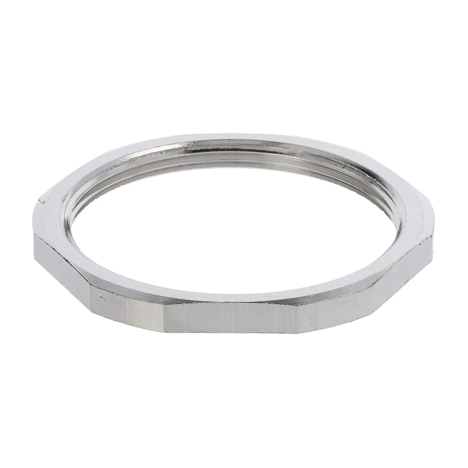 Produktfoto 1 von 10063147 WISKA Gegenmutter M50x1,5 GMS-M50 Sechskant Messing (CuZn) vernickelt Farbe silber