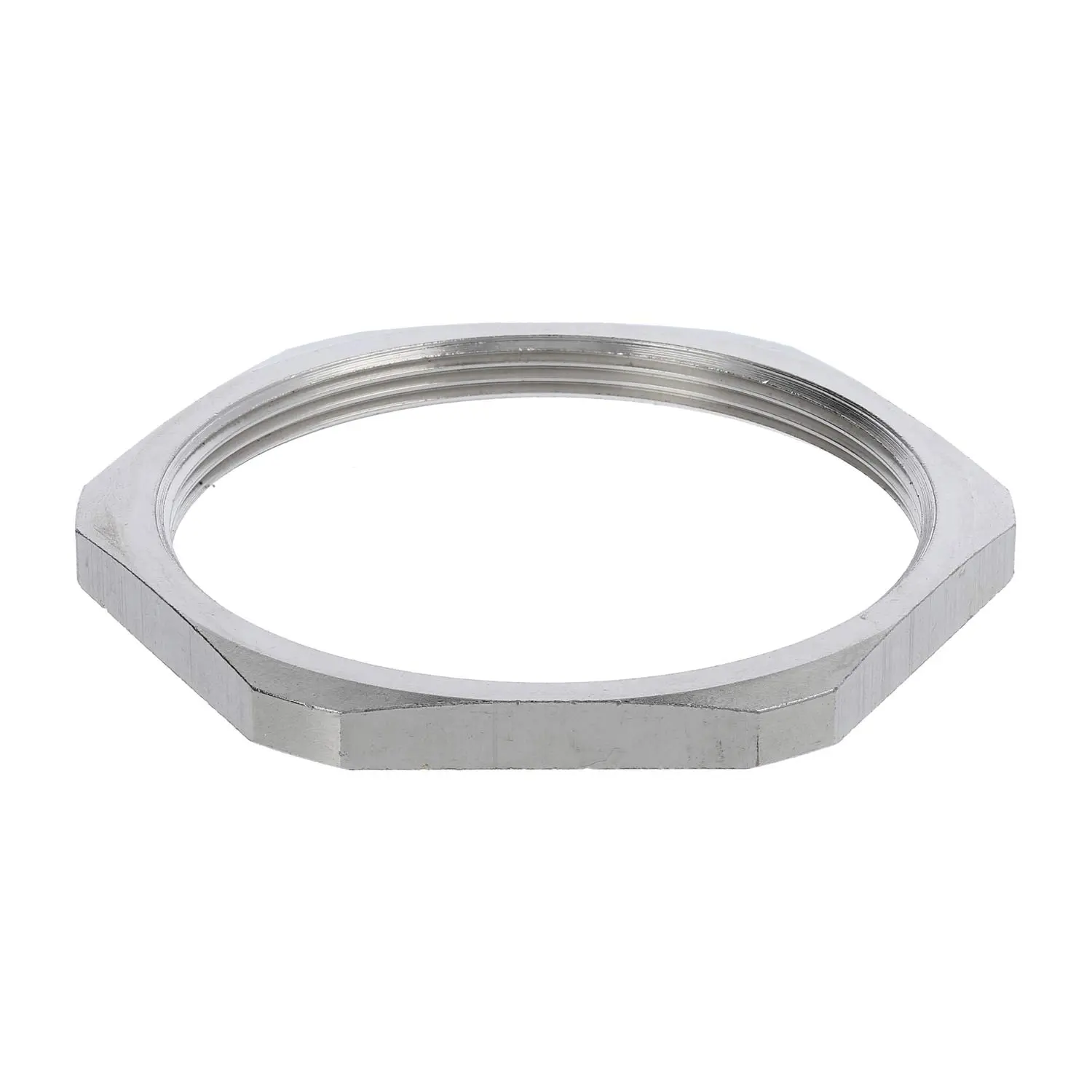 Produktfoto 1 von 10063148 WISKA Gegenmutter M63x1,5 GMS-M63 Sechskant Messing (CuZn) vernickelt Farbe silber