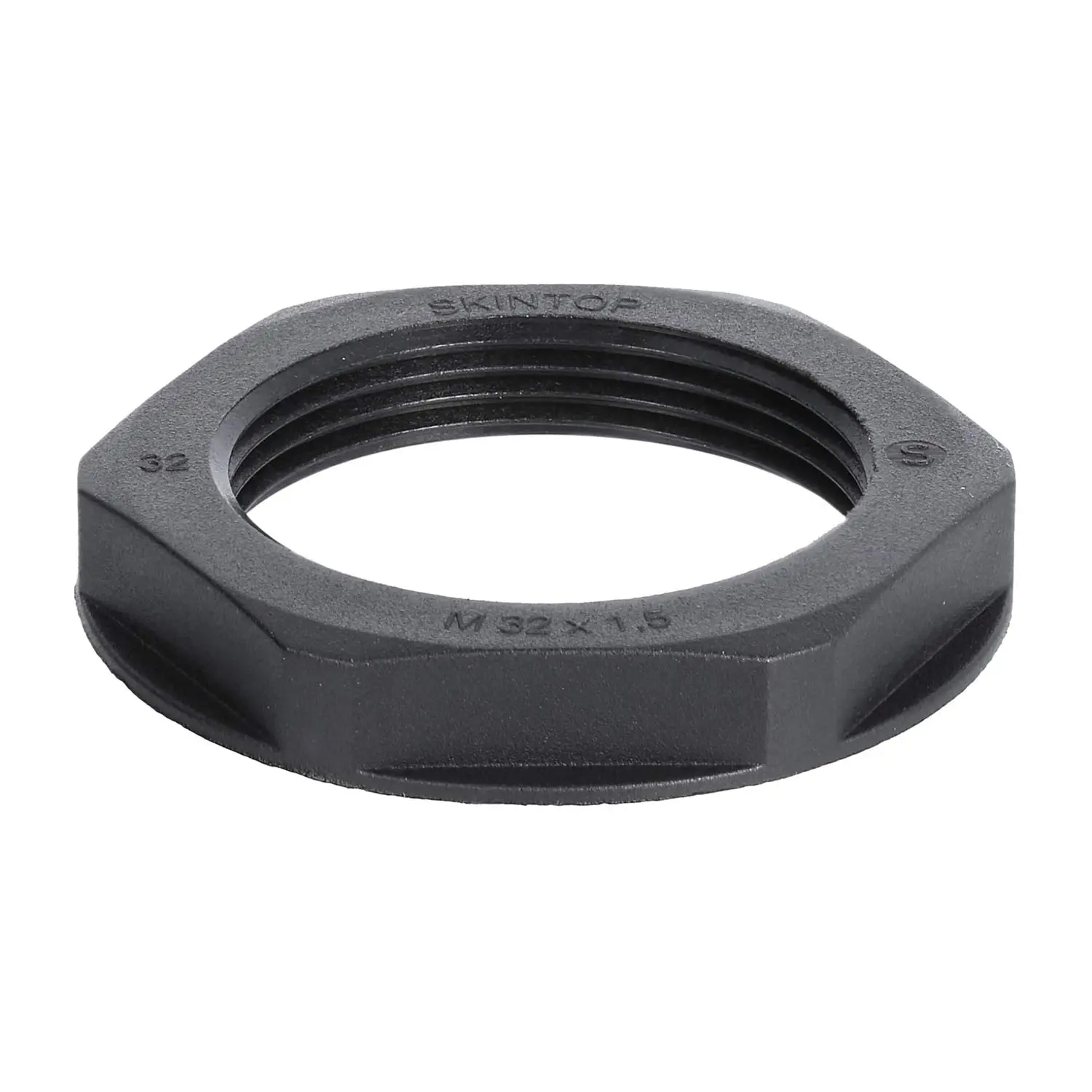 Produktfoto 1 von 10061784 WISKA Gegenmutter M32x1,5 GPA-M32 Sechskant Polyamid (PA) Farbe tiefschwarz RAL 9005