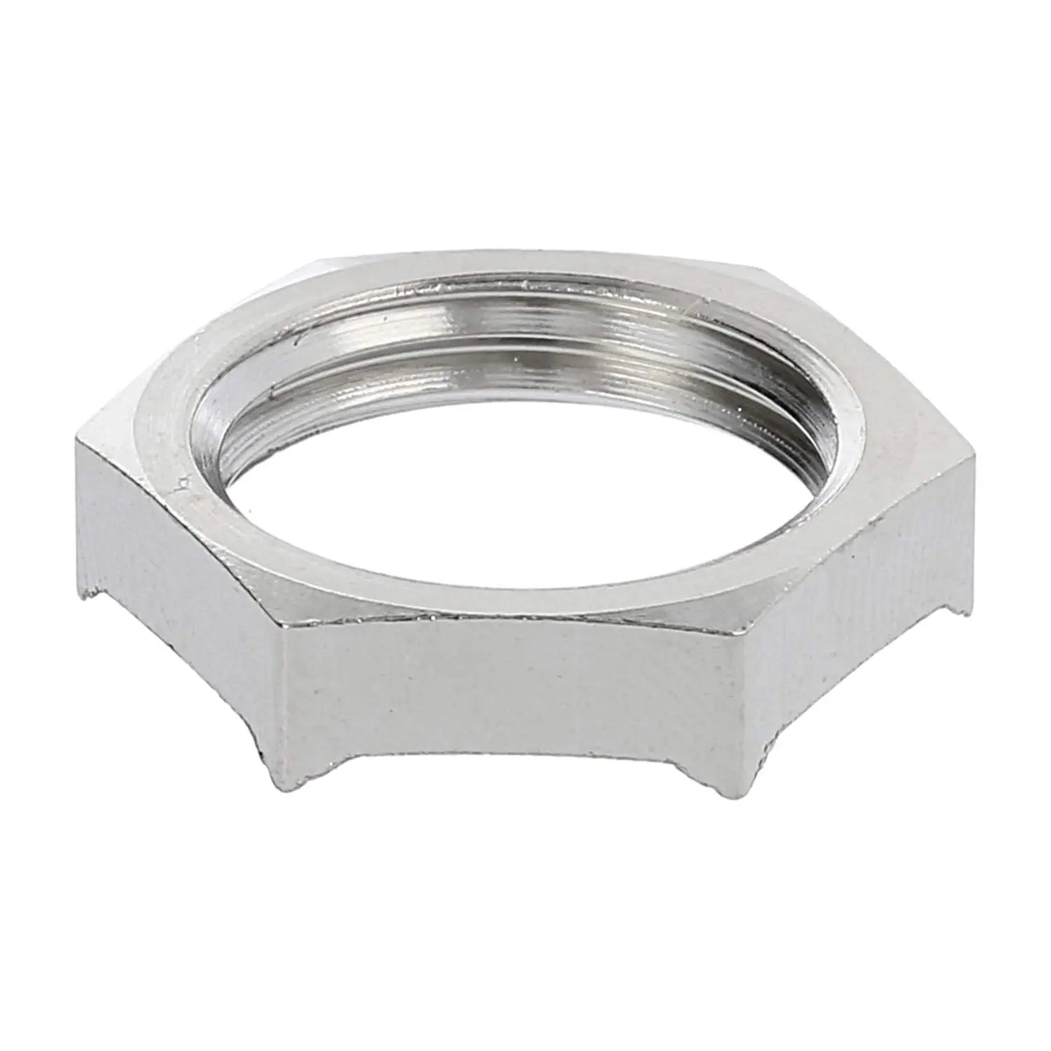 Produktfoto 1 von 10063219 WISKA Gegenmutter EMV PG9x1,41 GEMV-09 Sechskant Messing (CuZn) vernickelt Farbe silber