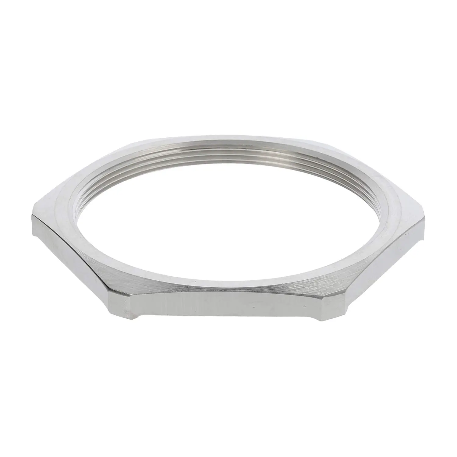 Produktfoto 1 von 10102228 WISKA Gegenmutter EMV M75x1,5 GEMV-M75 Sechskant Messing (CuZn) vernickelt Farbe silber