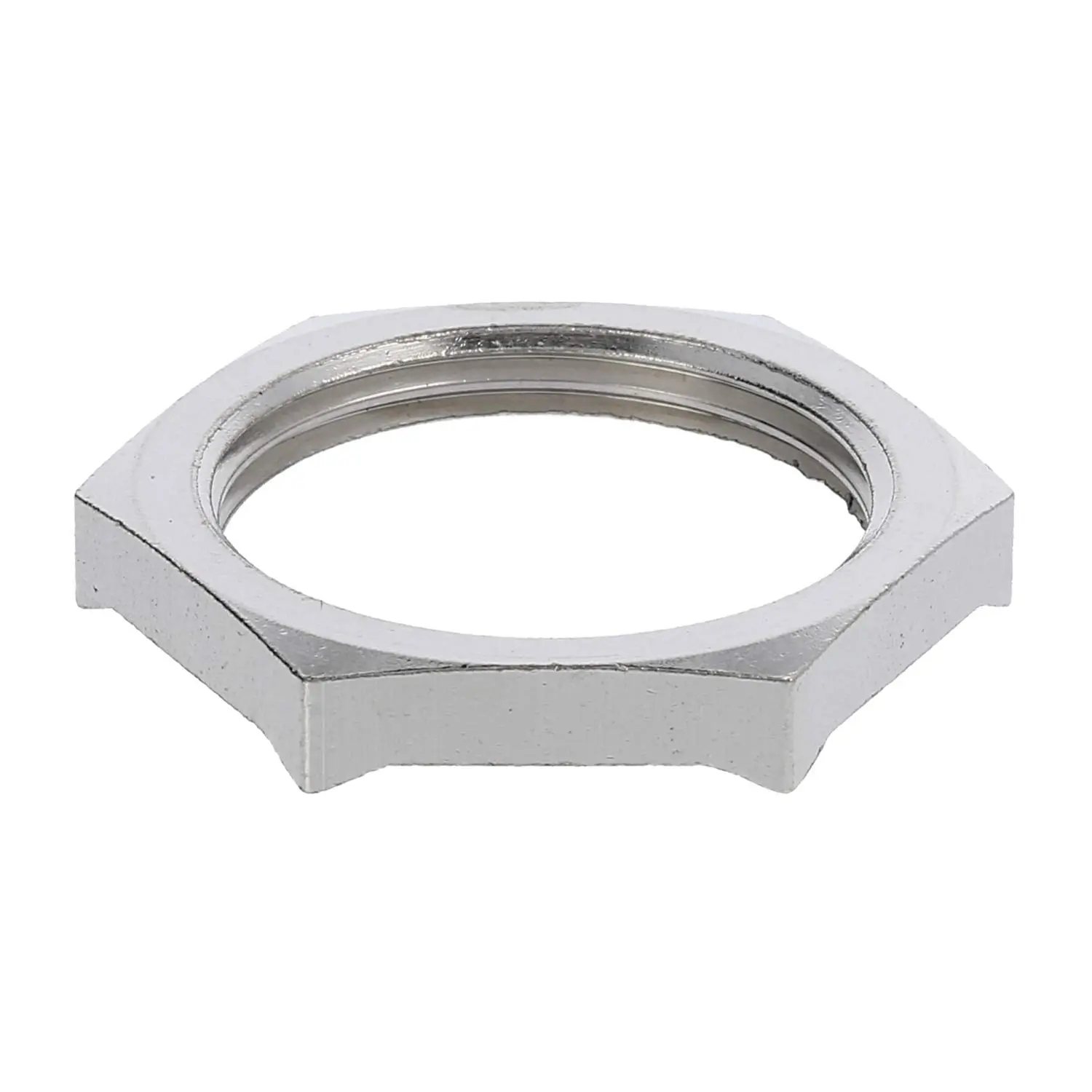 Produktfoto 1 von 10063213 WISKA Gegenmutter EMV M25x1,5 GEMV-M25 Sechskant Messing (CuZn) vernickelt Farbe silber