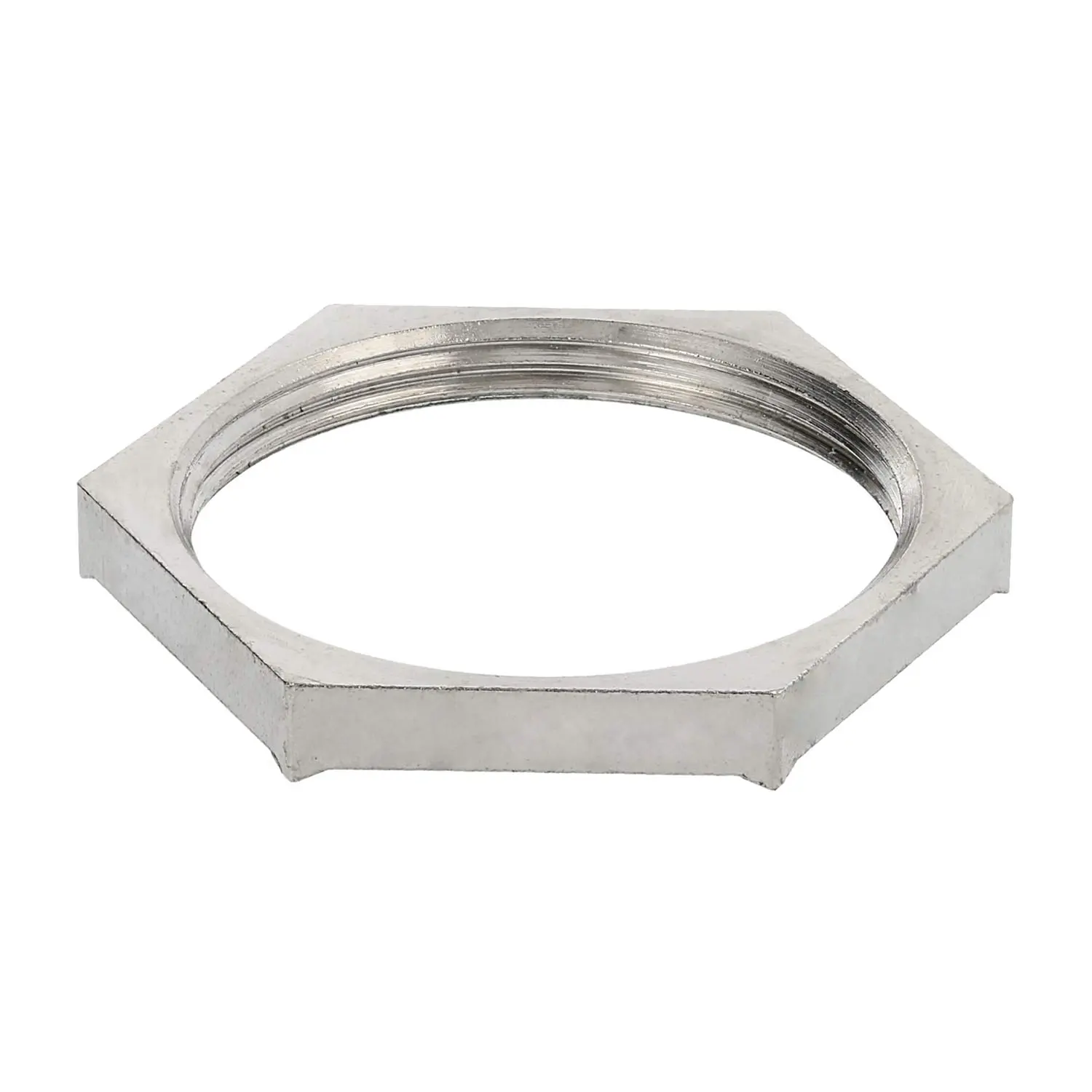 Produktfoto 1 von 10063222 WISKA Gegenmutter EMV PG16x1,41 GEMV-16 Sechskant Messing (CuZn) vernickelt Farbe silber
