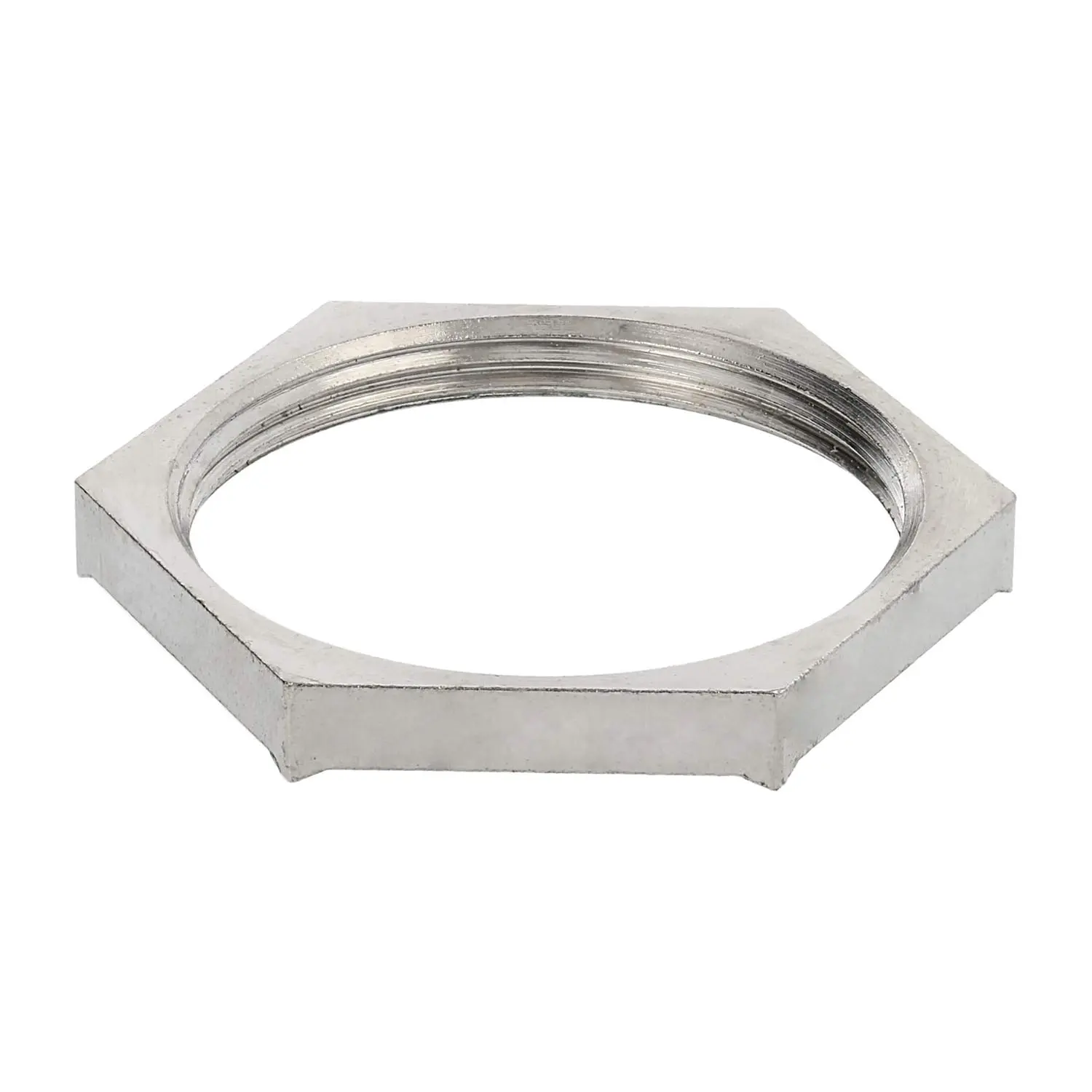 Produktfoto 1 von 10063224 WISKA Gegenmutter EMV PG29x1,588 GEMV-29 Sechskant Messing (CuZn) vernickelt Farbe silber