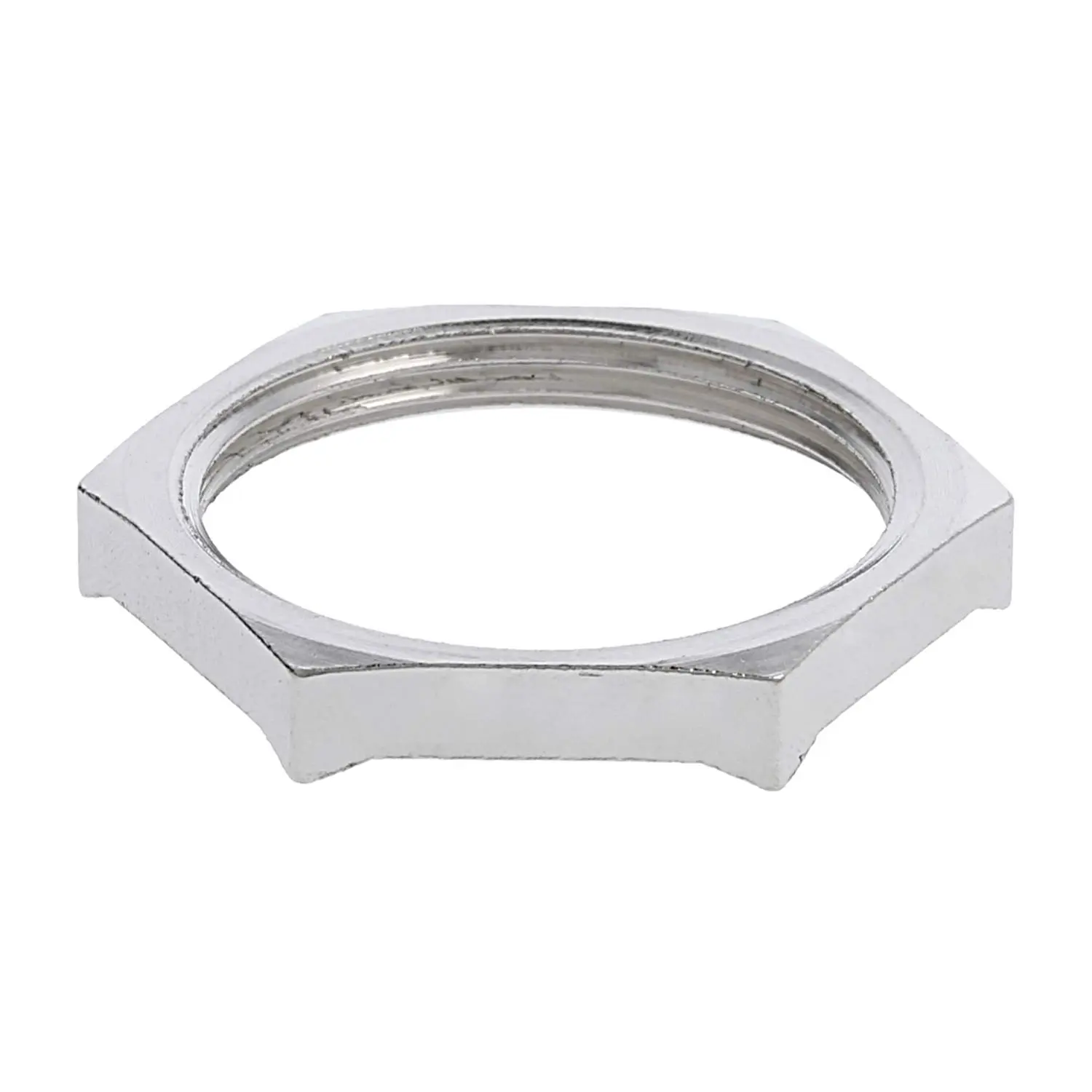 Produktfoto 1 von 10063214 WISKA Gegenmutter EMV M32x1,5 GEMV-M32 Sechskant Messing (CuZn) vernickelt Farbe silber