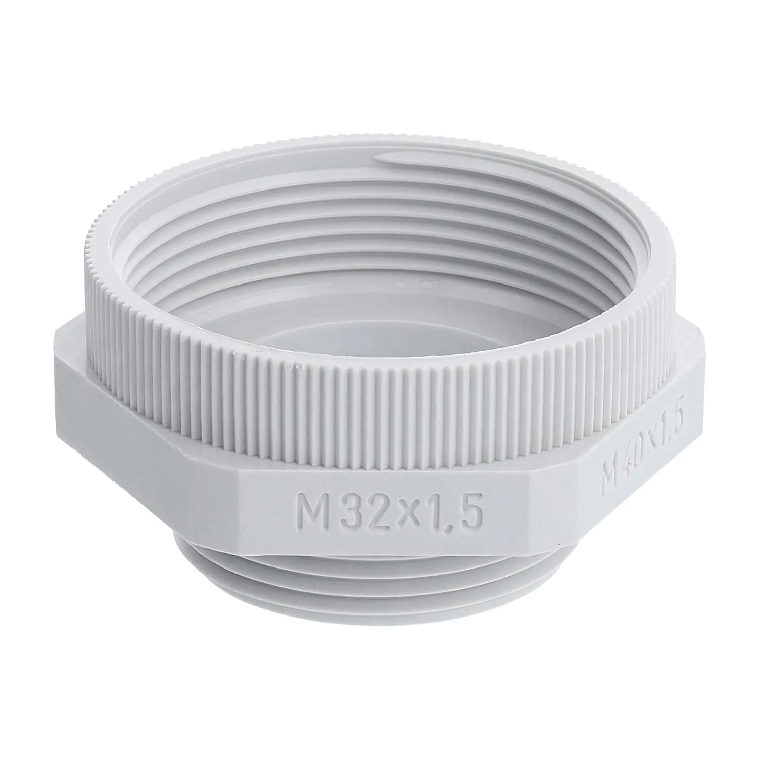 Produktfoto 1 von 10063574 WISKA Erweiterung M/M von M32x1,5 auf M40x1,5 KEM-M32/M40 Sechskant Polyamid (PA) Anschlussgewinde 12,0mm