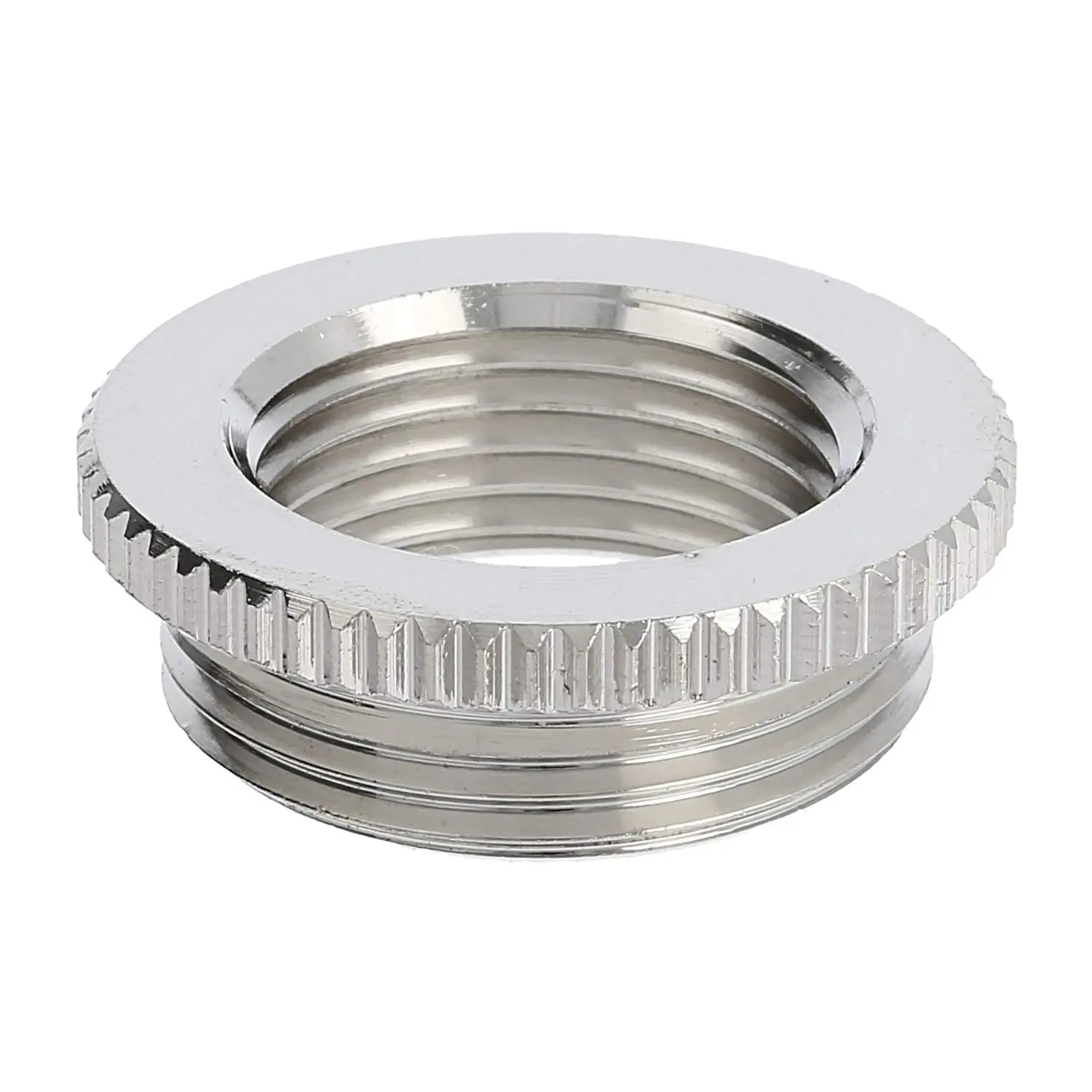 Produktfoto 1 von 10063944 WISKA Reduzierung M/M von M25x1,5 auf M20x1,5 MRM-M25/M20 rund mit Rändel Messing (CuZn) vernickelt Anschlussgewinde 7,0mm