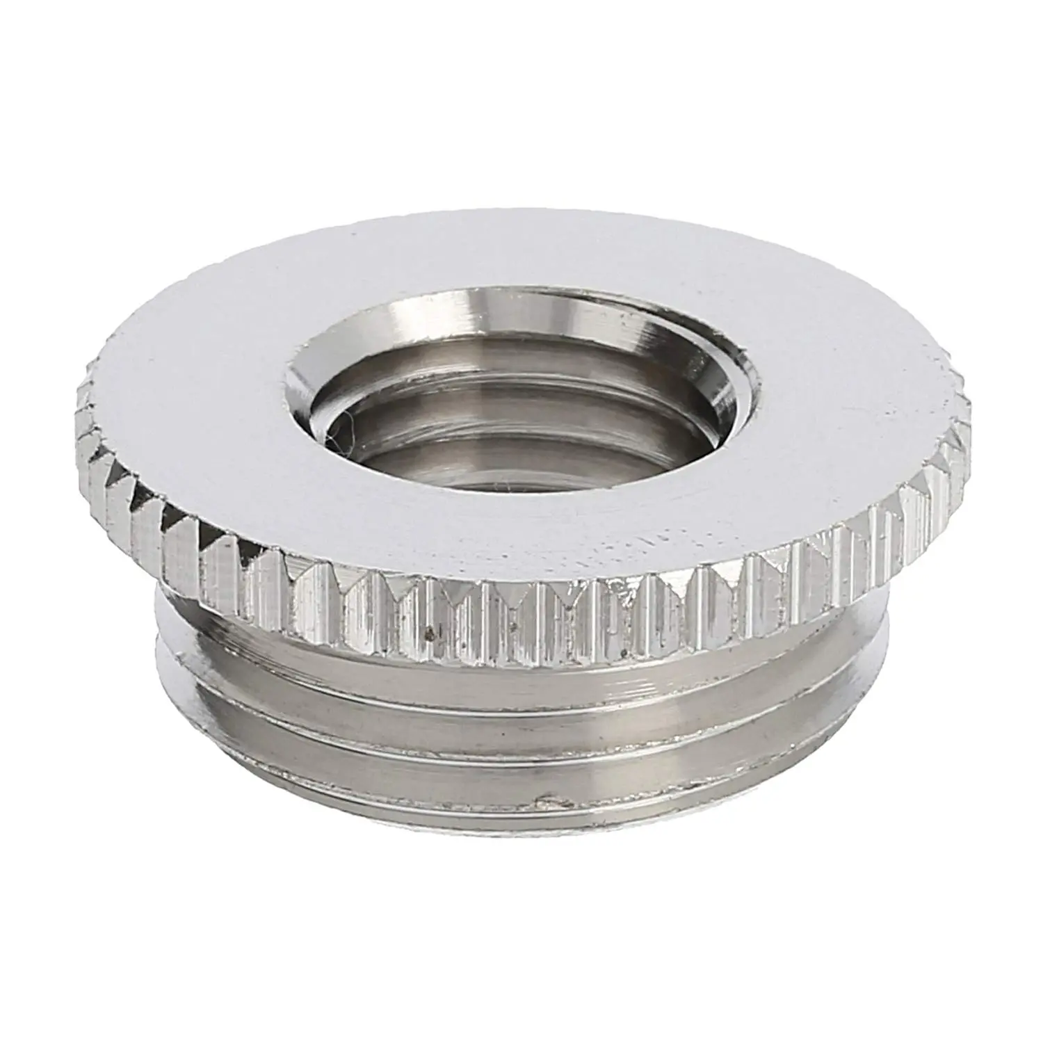 Produktfoto 1 von 10063941 WISKA Reduzierung M/M von M20x1,5 auf M12x1,5 MRM-M20/M12 rund mit Rändel Messing (CuZn) vernickelt Anschlussgewinde 6,0mm