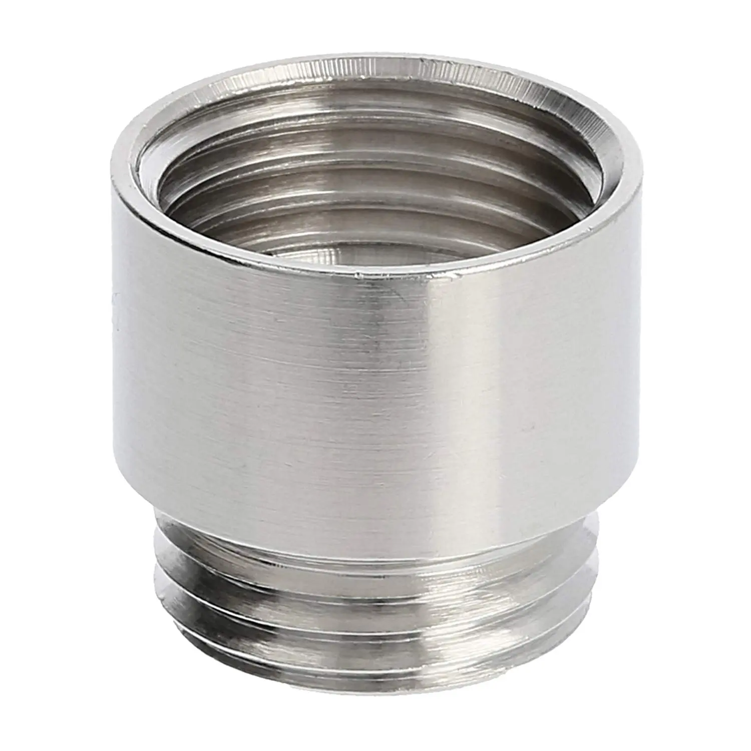Produktfoto 1 von 52104491 LAPP Adapter-Zwischenstutzen PG/M von PG9x1,41 auf M16x1,5 MZM-PG/M rund Messing (CuZn) vernickelt Farbe silber